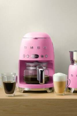 50s Retro Style Pembe Filtre Kahve Makinesi Dcf02pkeu - 1