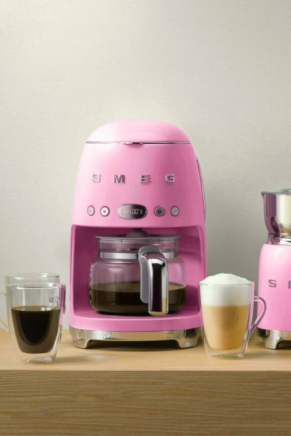 50s Retro Style Pembe Filtre Kahve Makinesi Dcf02pkeu - 1