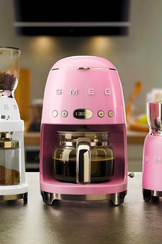 50s Retro Style Pembe Filtre Kahve Makinesi Dcf02pkeu - 7