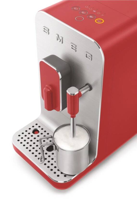 50s Style Bcc02 Espresso Otomatik Kahve Makinesi Mat Kırmızı - 4