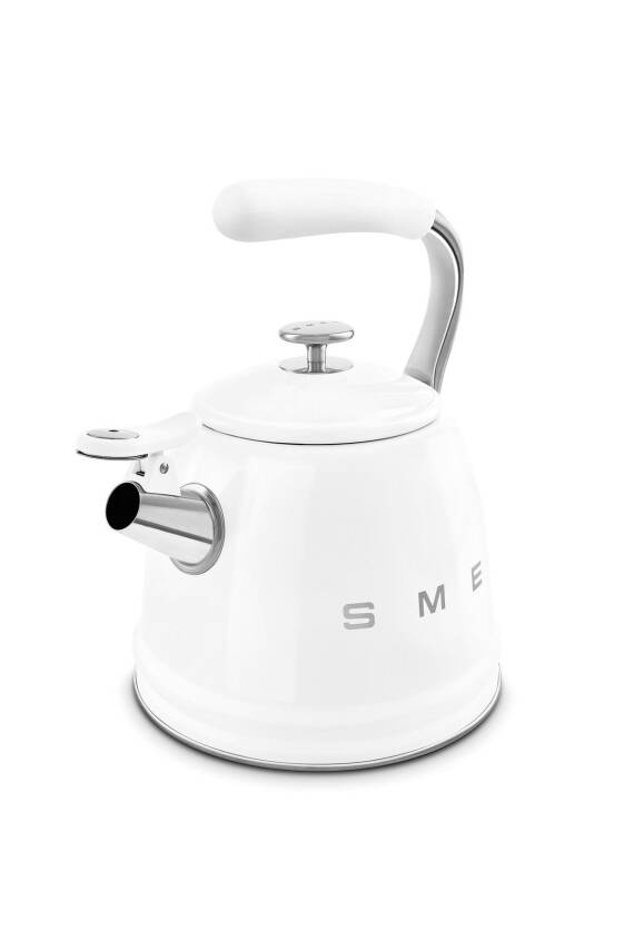 50s Style Beyaz Set Üstü Düdüklü Kettle 2.3 Lt - 2