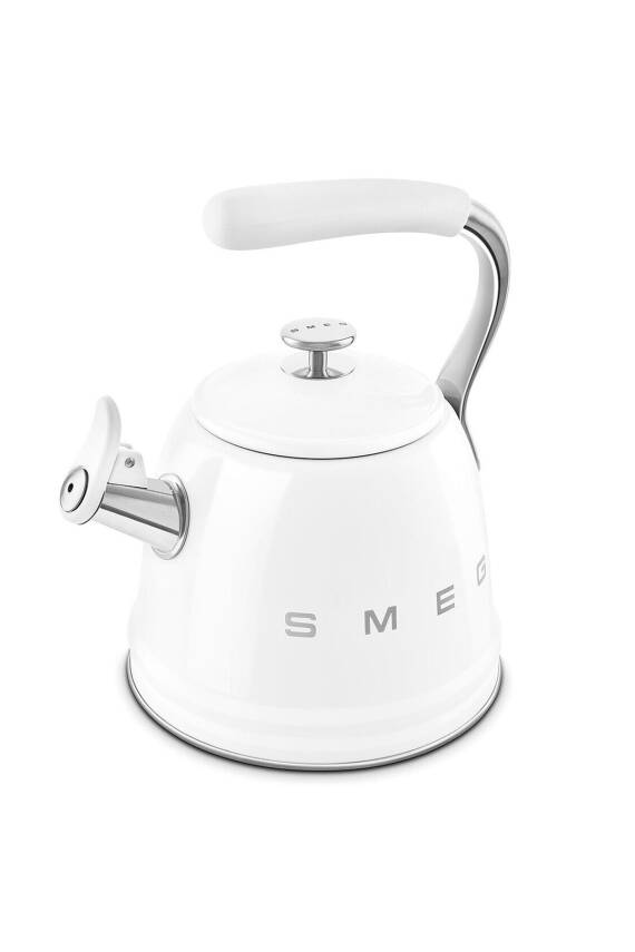 50s Style Beyaz Set Üstü Düdüklü Kettle 2.3 Lt - 3