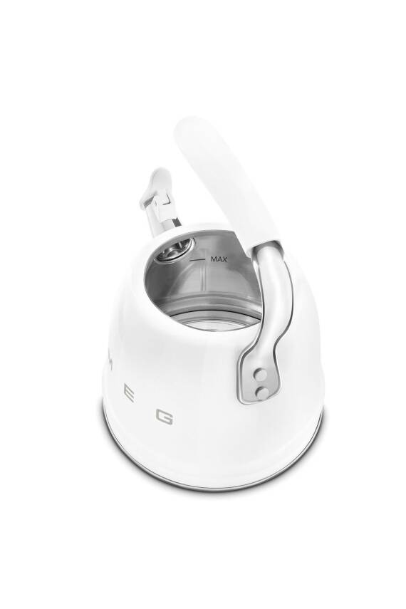 50s Style Beyaz Set Üstü Düdüklü Kettle 2.3 Lt - 4