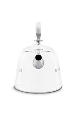 50s Style Beyaz Set Üstü Düdüklü Kettle 2.3 Lt - 5