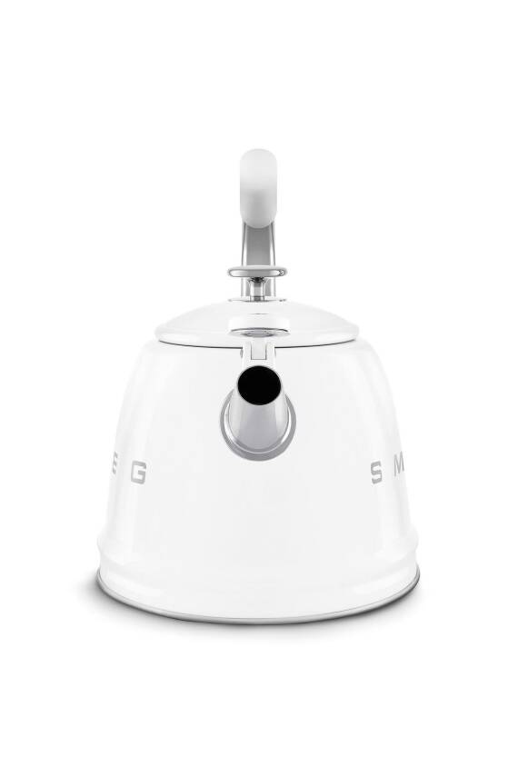 50s Style Beyaz Set Üstü Düdüklü Kettle 2.3 Lt - 5