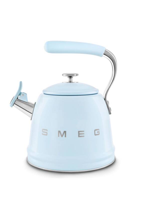 50s Style Pastel Mavi Set Üstü Düdüklü Kettle 2.3 Lt - 2
