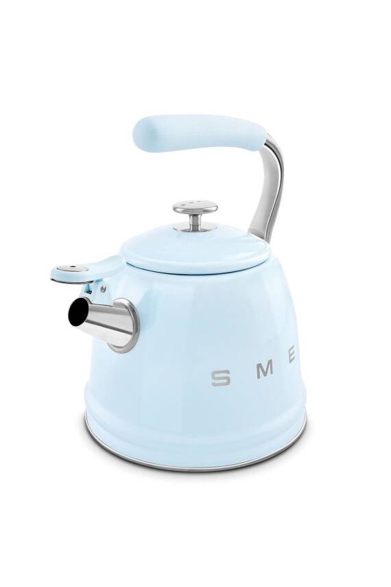 50s Style Pastel Mavi Set Üstü Düdüklü Kettle 2.3 Lt - 3