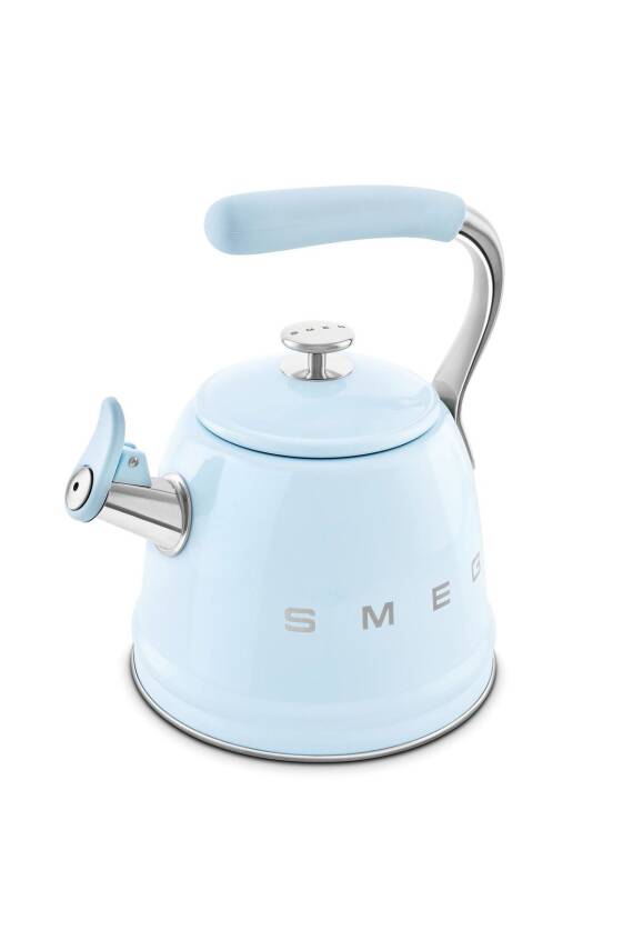 50s Style Pastel Mavi Set Üstü Düdüklü Kettle 2.3 Lt - 4