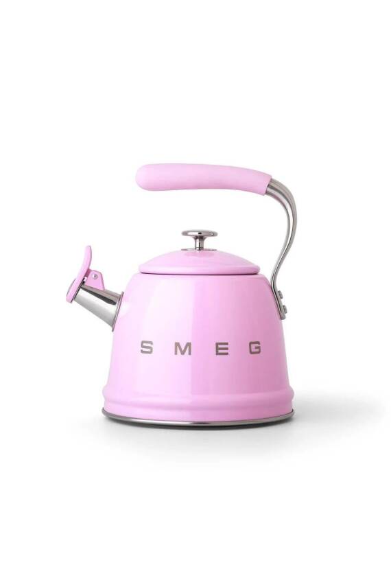 50s Style Pembe Set Üstü Islıklı Kettle 2.3 Lt - 2