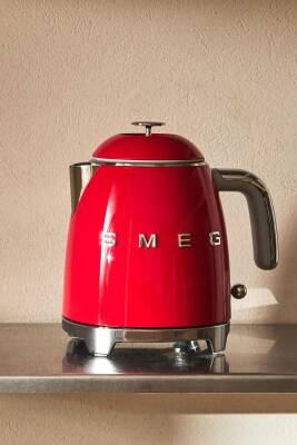 50s Style Retro 0.8 Lt Kırmızı Mini Kettle Klf05rdeu - 1