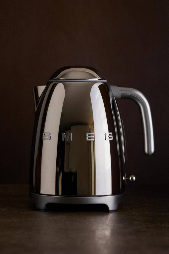 50s Style Retro Çelik Kettle Klf03bleu - 1