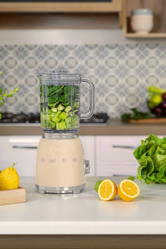 50s Style Retro Krem Smoothie Blender Blf03creu - 2