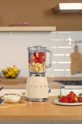 50s Style Retro Krem Smoothie Blender Blf03creu - 3