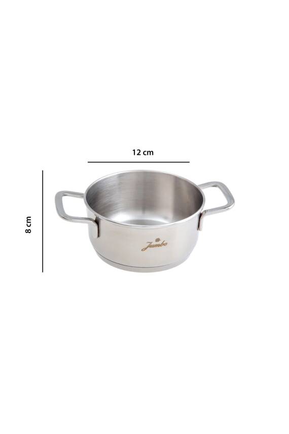 Baby Steel 6 Parça Mini Çelik Tencere Seti - 5