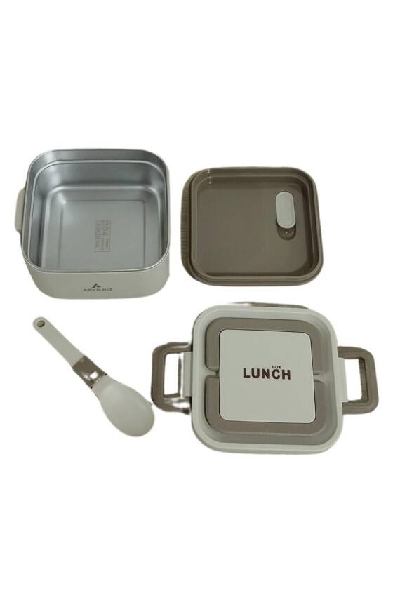 Bento Kare Lunch Box Yemek Termosu Vizon 700 ml - 2