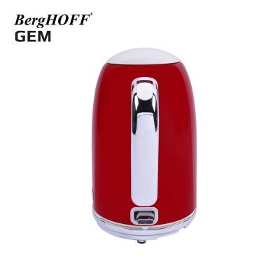 Berghoff GEM RETRO Kırmızı Filtre Kahve Makinesi + 1,7 Lt Retro Kettle Su Isıtıcı - 6
