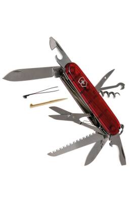 Çakı 1.3713.t Huntsman 15 Fonk Şeffaf Kırmızı İsviçre - 3