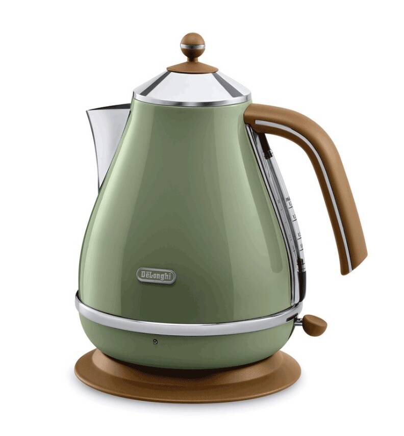 Delonghi KBOV 2001.GR Icona Vintage Yeşil 2000 Watt 1.7 Litre Çelik Kettle - 2