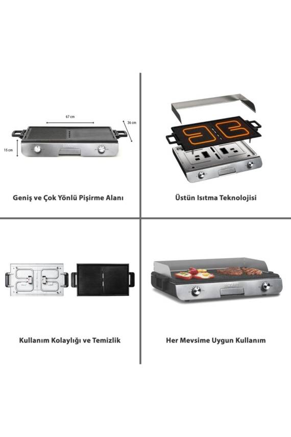 Dt-06 Perfectsear Table Bbq Elektrikli Izgara - 7