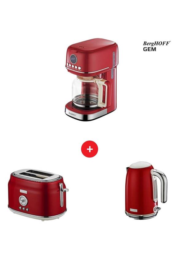 Filtre Kahve Makinesi Retro Kettle + Ekmek Kızartma Makinesi - 1