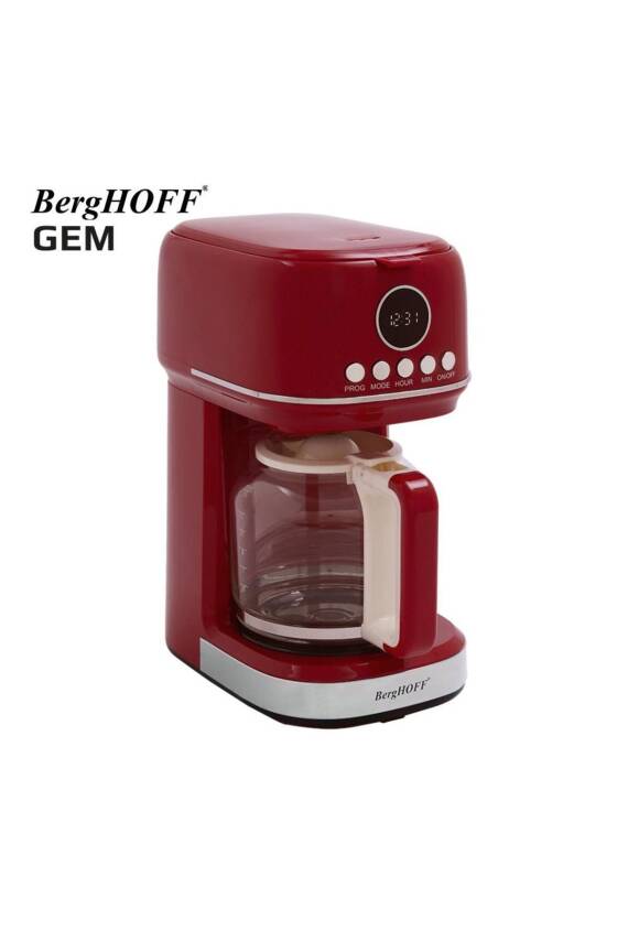 Gem Retro 15 Bardak Kırmızı Filtre Kahve Makinesi - 7950402 - 2