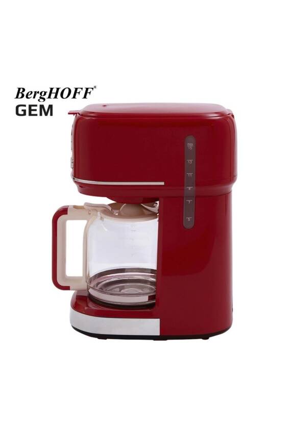 Gem Retro 15 Bardak Kırmızı Filtre Kahve Makinesi - 7950402 - 3