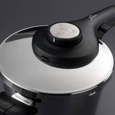 Jumbo 1000245471001 Prime Master 4 + 6L Çelik 2 Parça Düdüklü Tencere Seti - 7