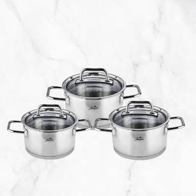 Jumbo 500.01.01.6667 Assos 3'lu Midi Tencere Seti - JUMBO