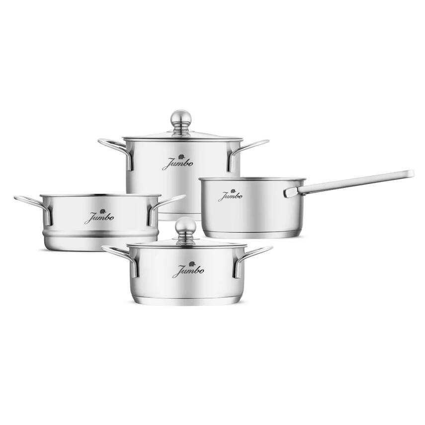 Jumbo New Baby Steel 6 Parça Çelik Mini Tencere Seti - 1