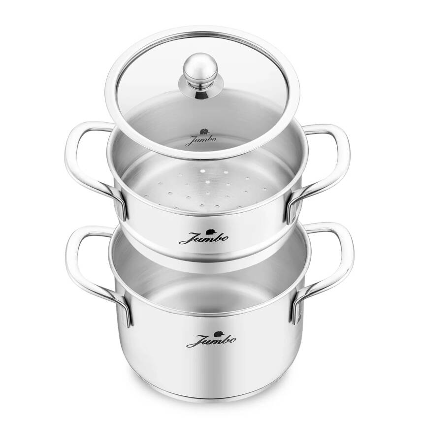 Jumbo New Baby Steel 6 Parça Çelik Mini Tencere Seti - 4