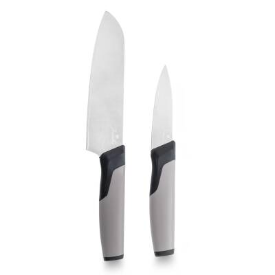 Jumbo Smart Grey Kesme Tahtası ve 2'li Bıçak Seti - 2