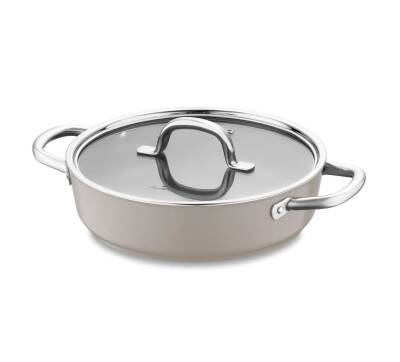 Jumbo Swiss Crystal Bej Karnıyarık Tenceresi 24 cm - 1