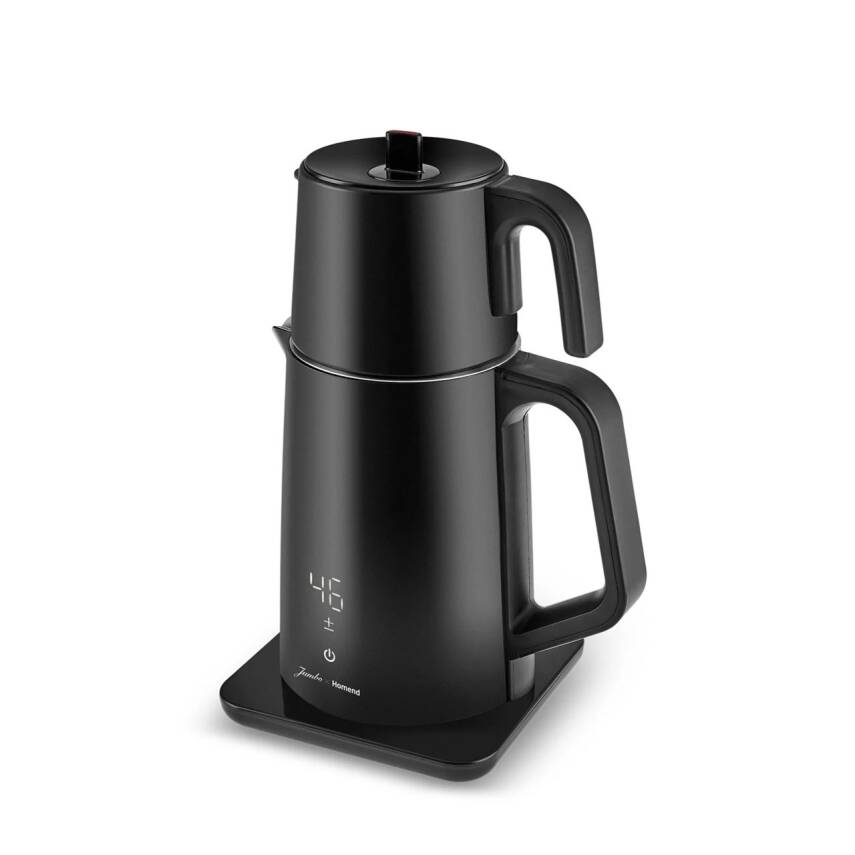 Jumbo x Homend Royaltea Cooltouch 1792H Dokunmatik Çelik Çay Makinesi Siyah - 2