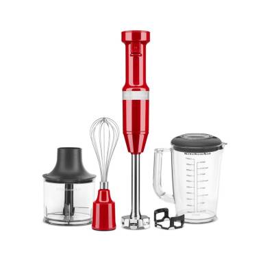 KitchenAid 5KHBV83EER 180 Watt Aksesuarlı Kırmızı El Blenderı - KİTCHENAİD