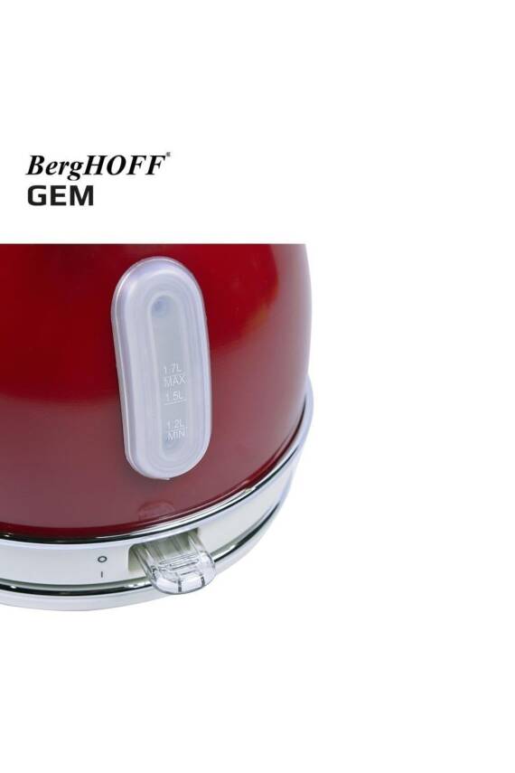 RETRO Kırmızı Filtre Kahve Makinesi + Retro Su Isıtıcı Kettle Yuvarlak - 3