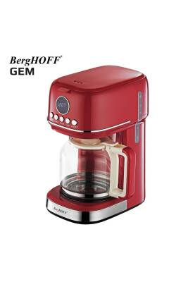 RETRO Kırmızı Filtre Kahve Makinesi + Retro Su Isıtıcı Kettle Yuvarlak - 4