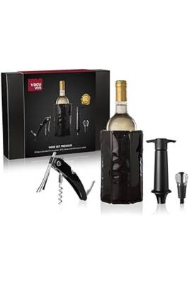 slm Vin Premium Şarap Seti 4 Parça Hediye Kutulu new desing 1099594 - Vacu Vin