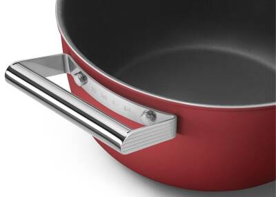 Smeg CKFC2411RDM 50's Style Kırmızı Güveç Derin Tencere 24 cm - 7