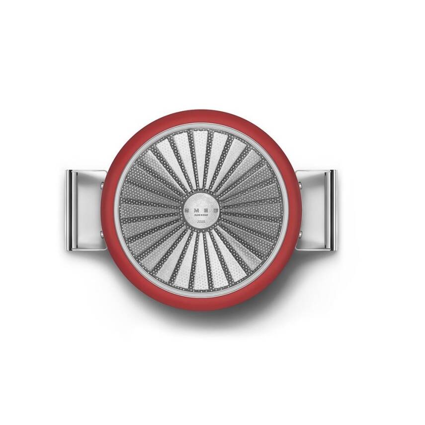 Smeg CKFC2611RDM 50's Style Kırmızı Güveç Derin Tencere 26 cm - 8