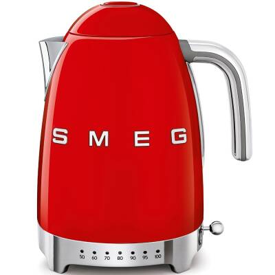 Smeg KLF04RDEU Retro Kırmızı Isı Ayarlı 2400 Watt 1.7 Litre Çelik Kettle - 1