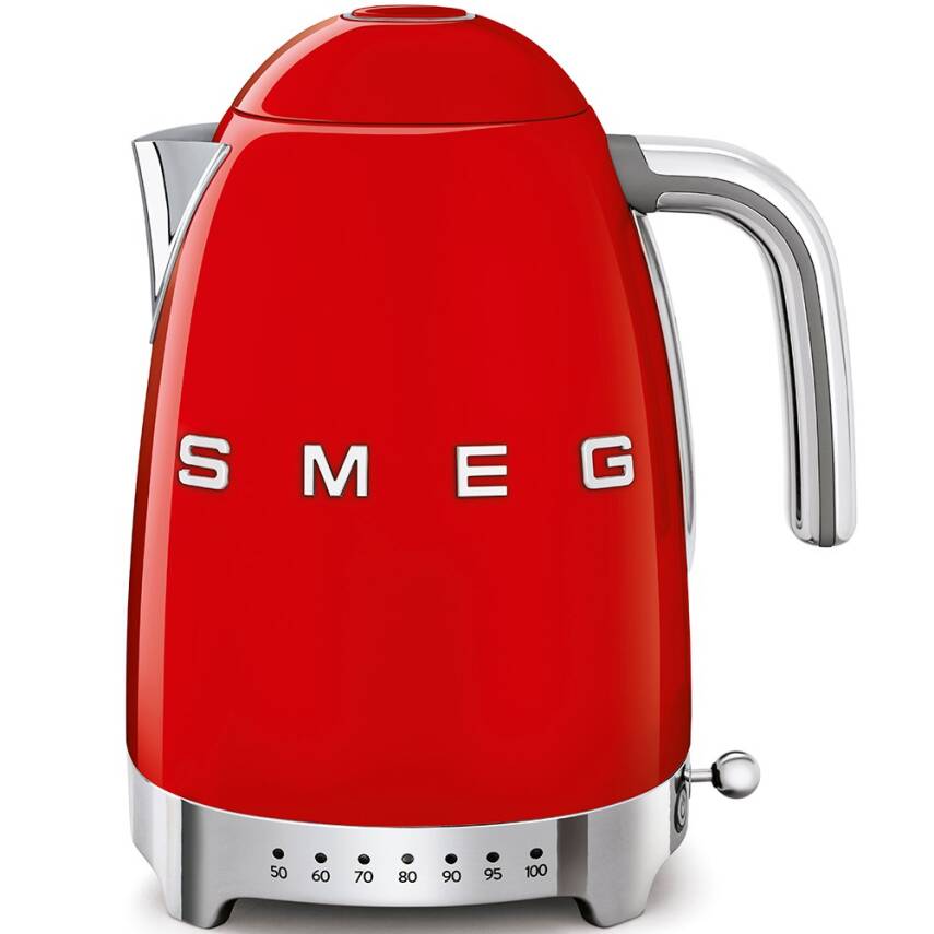 Smeg KLF04RDEU Retro Kırmızı Isı Ayarlı 2400 Watt 1.7 Litre Çelik Kettle - 1
