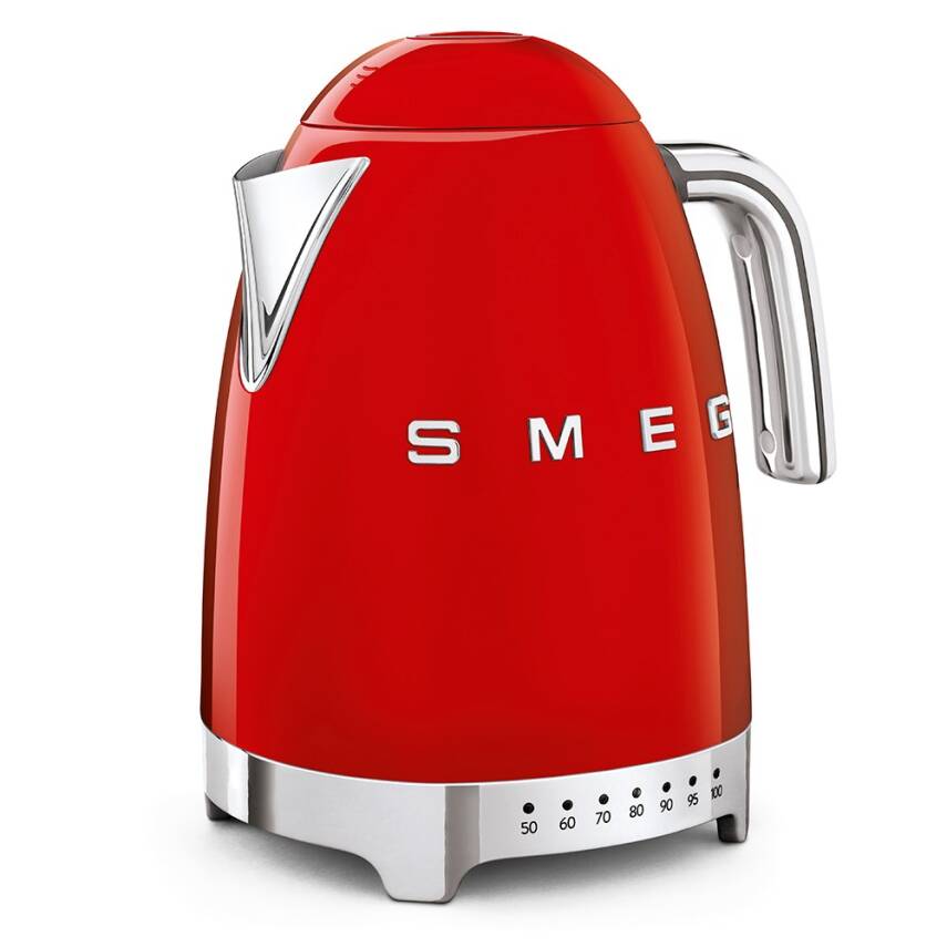 Smeg KLF04RDEU Retro Kırmızı Isı Ayarlı 2400 Watt 1.7 Litre Çelik Kettle - 2