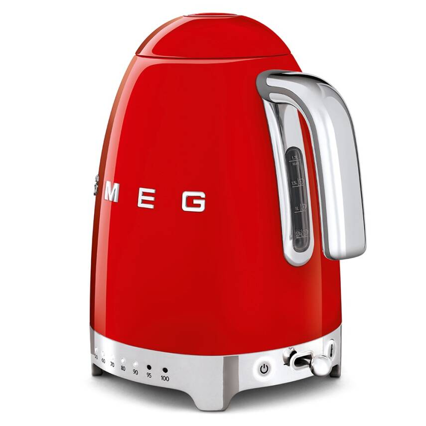 Smeg KLF04RDEU Retro Kırmızı Isı Ayarlı 2400 Watt 1.7 Litre Çelik Kettle - 3