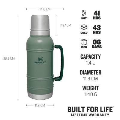 Stanley Artisan Hammertone Green 1.4 L Yeşil Termos - 2