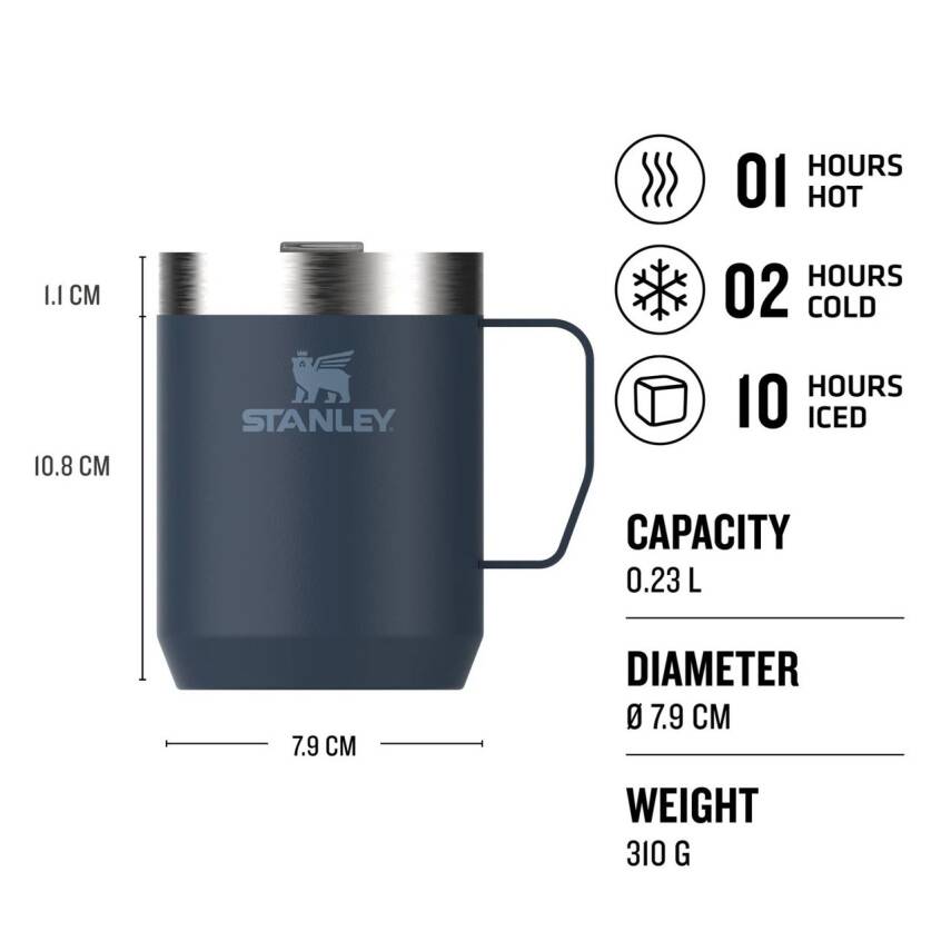 Stanley Classic Legendary Camp 0,23 L Lacivert Termos Bardak - 3