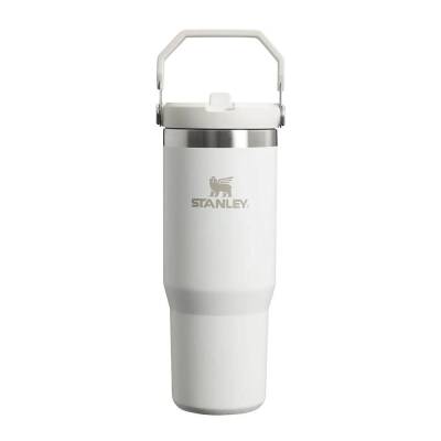 Stanley The IceFlow Flip Straw Pipetli Beyaz Termos Bardak 0,70 Lt - 1