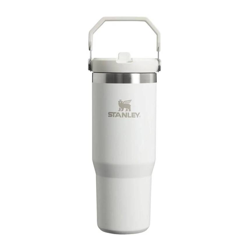 Stanley The IceFlow Flip Straw Pipetli Beyaz Termos Bardak 0,70 Lt - 1