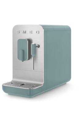 Süt Köpürtme Özellikli Espresso Otomatik Kahve Makinesi Zümrüt Yeşili 50ler Stili Estetiği - 4