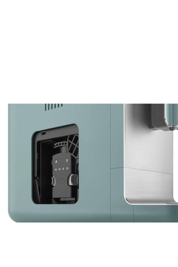 Süt Köpürtme Özellikli Espresso Otomatik Kahve Makinesi Zümrüt Yeşili 50ler Stili Estetiği - 6