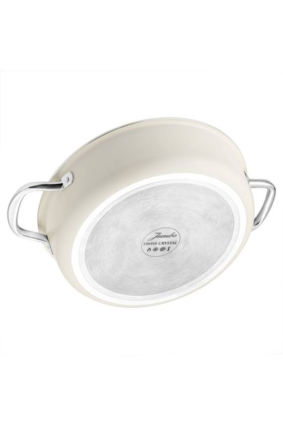 Swiss Crystal Krem 7 Parça Tencere Seti - 8